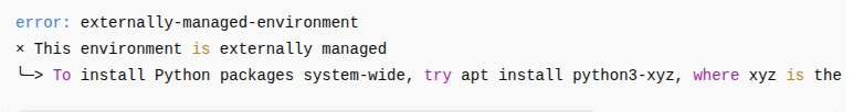 PEP 668 ubuntu